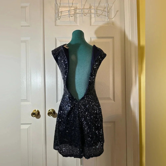 Vintage Y2K Forever 21 Blue Sequin Dress - Picture 10 of 12